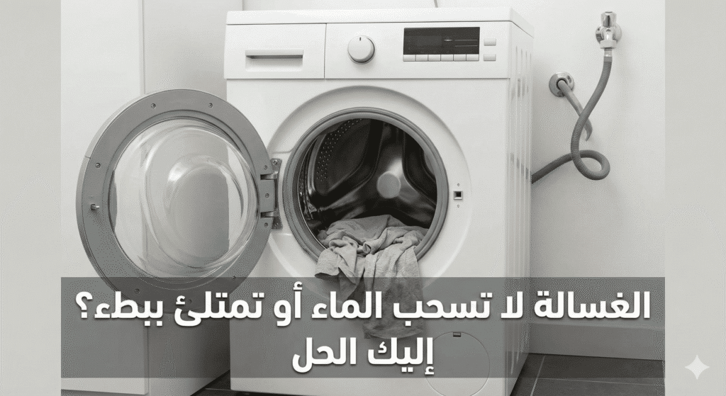 الغسالة لا تسحب الماء أو تمتلئ ببطء